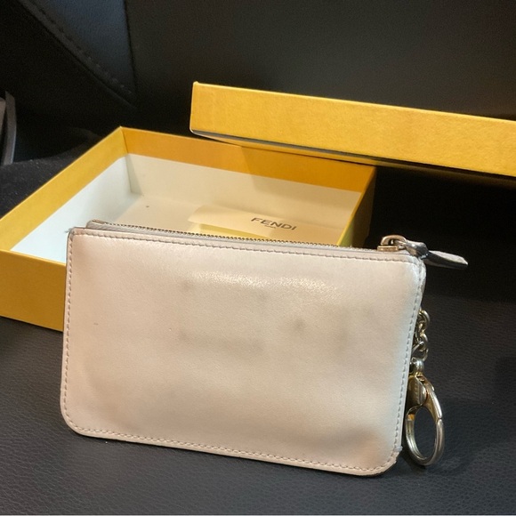 FENDI leather studded key case pouch with original box - Picture 7 of 7